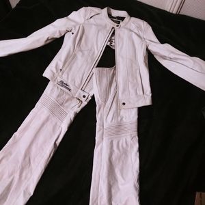 Matching Jacket and chaps! Beautiful white leather.